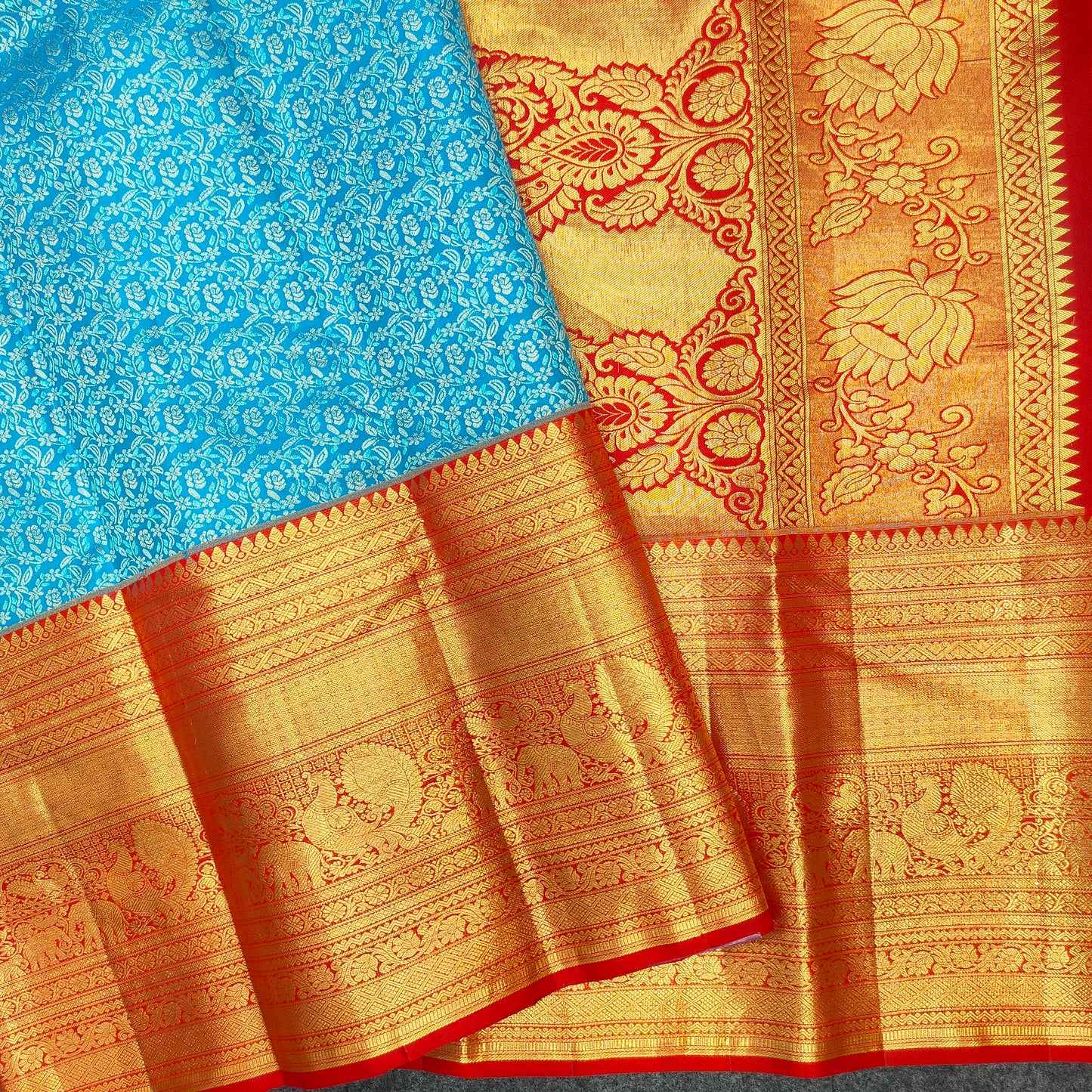 Pure Resham Bridal Kanchi Pattu Handloom Saree - Ambica Wedding Mall