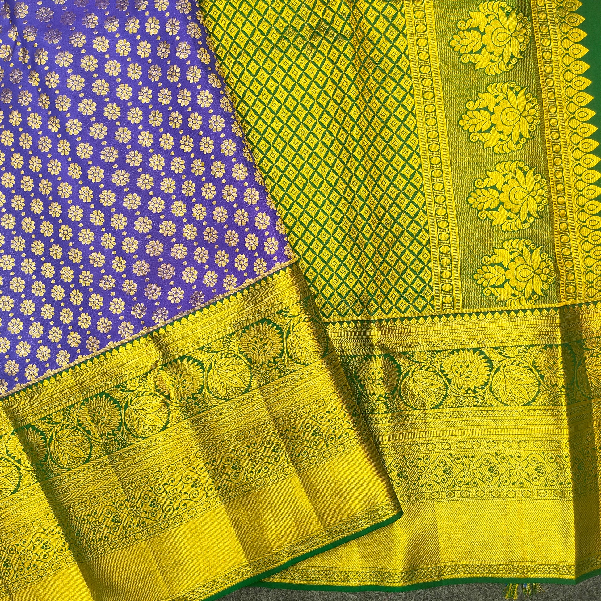 Pure Resham Bridal Kanchi Pattu Handloom Saree - Ambica Wedding Mall