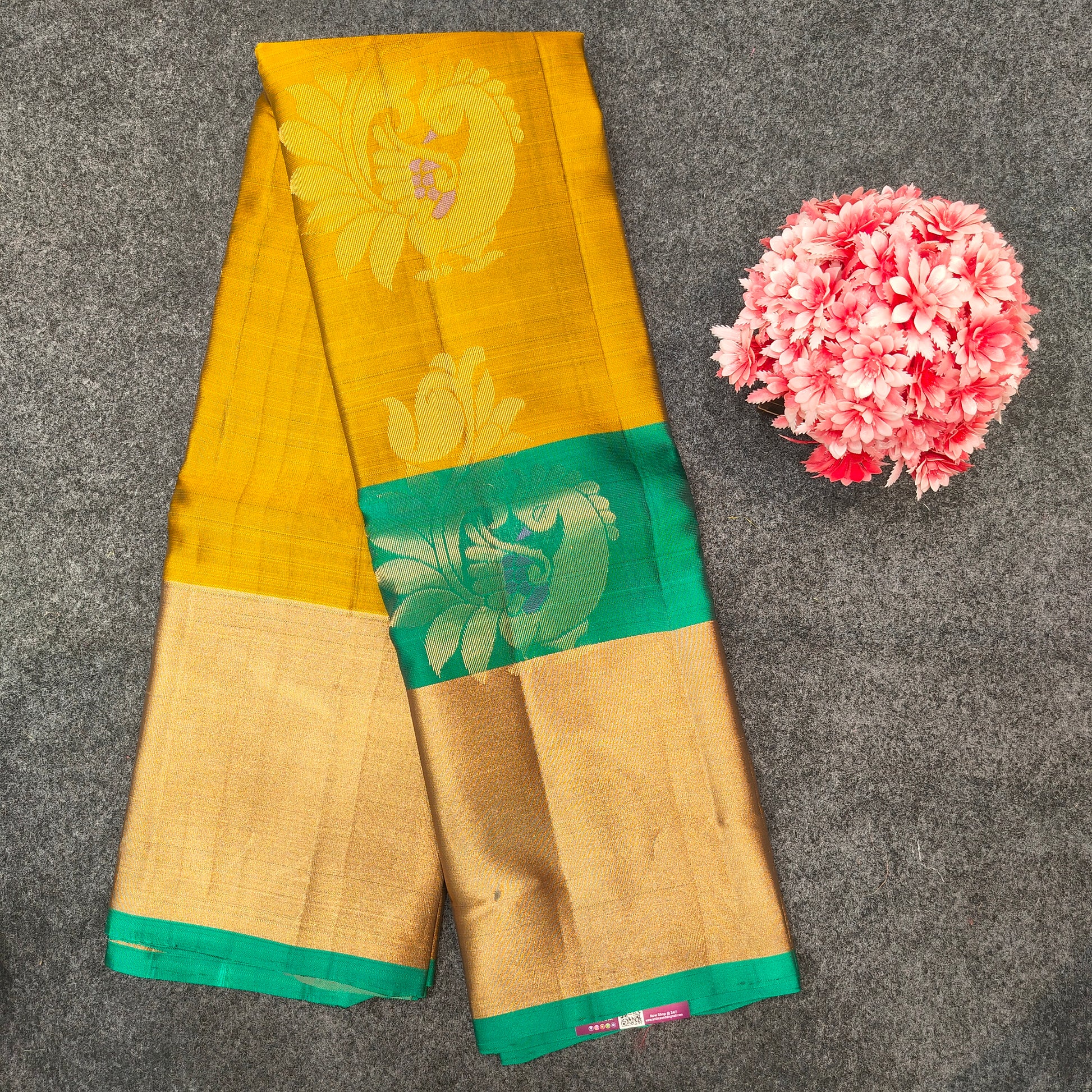 ✨Kanchi Pattu Bentex Border Saree - Ambica Wedding Mall