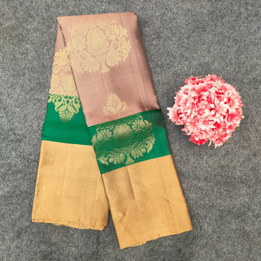 โจKanchi Pattu Bentex Border Saree - Ambica Wedding Mall