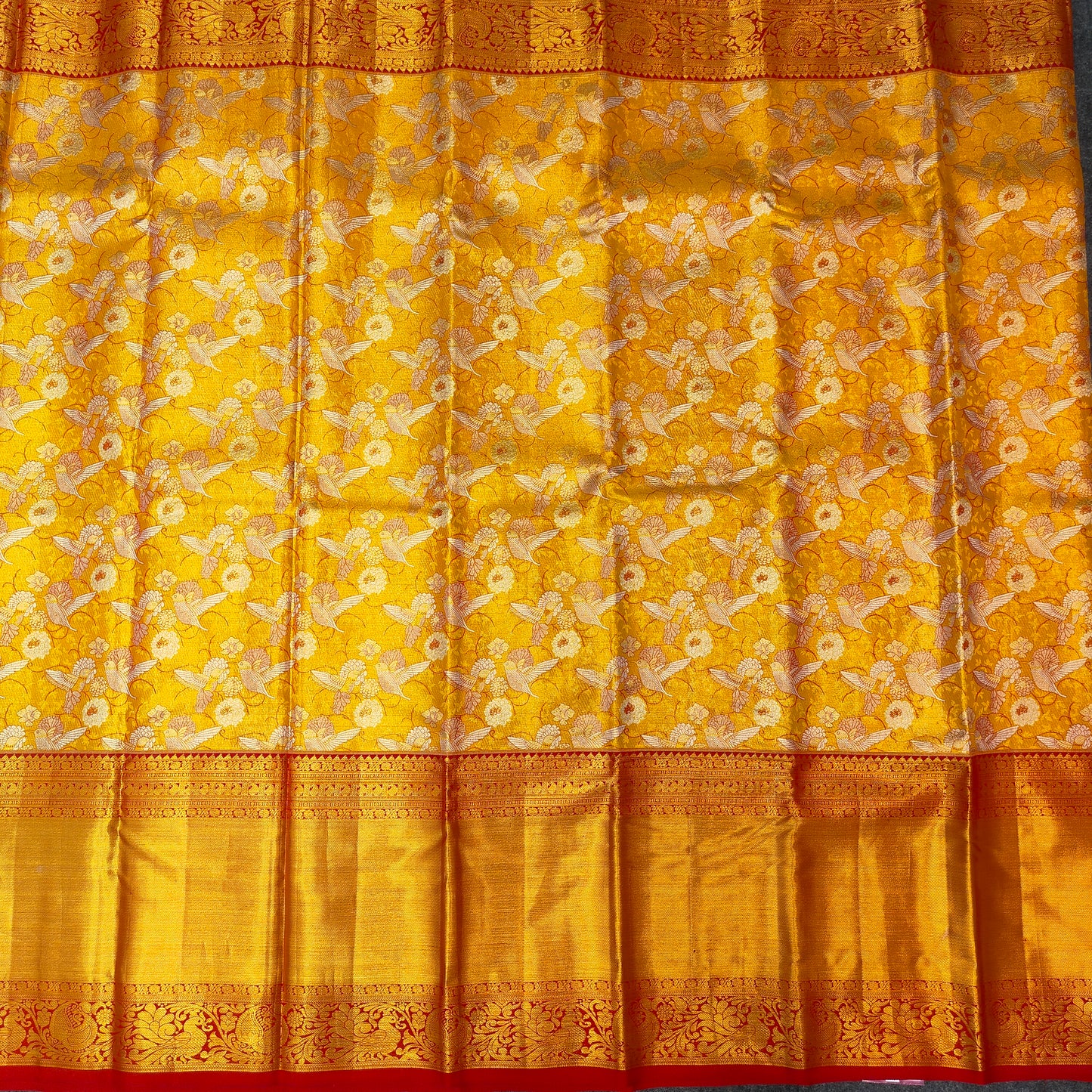 Pure Resham Bridal Kanchi Pattu Handloom Saree - Ambica Wedding Mall