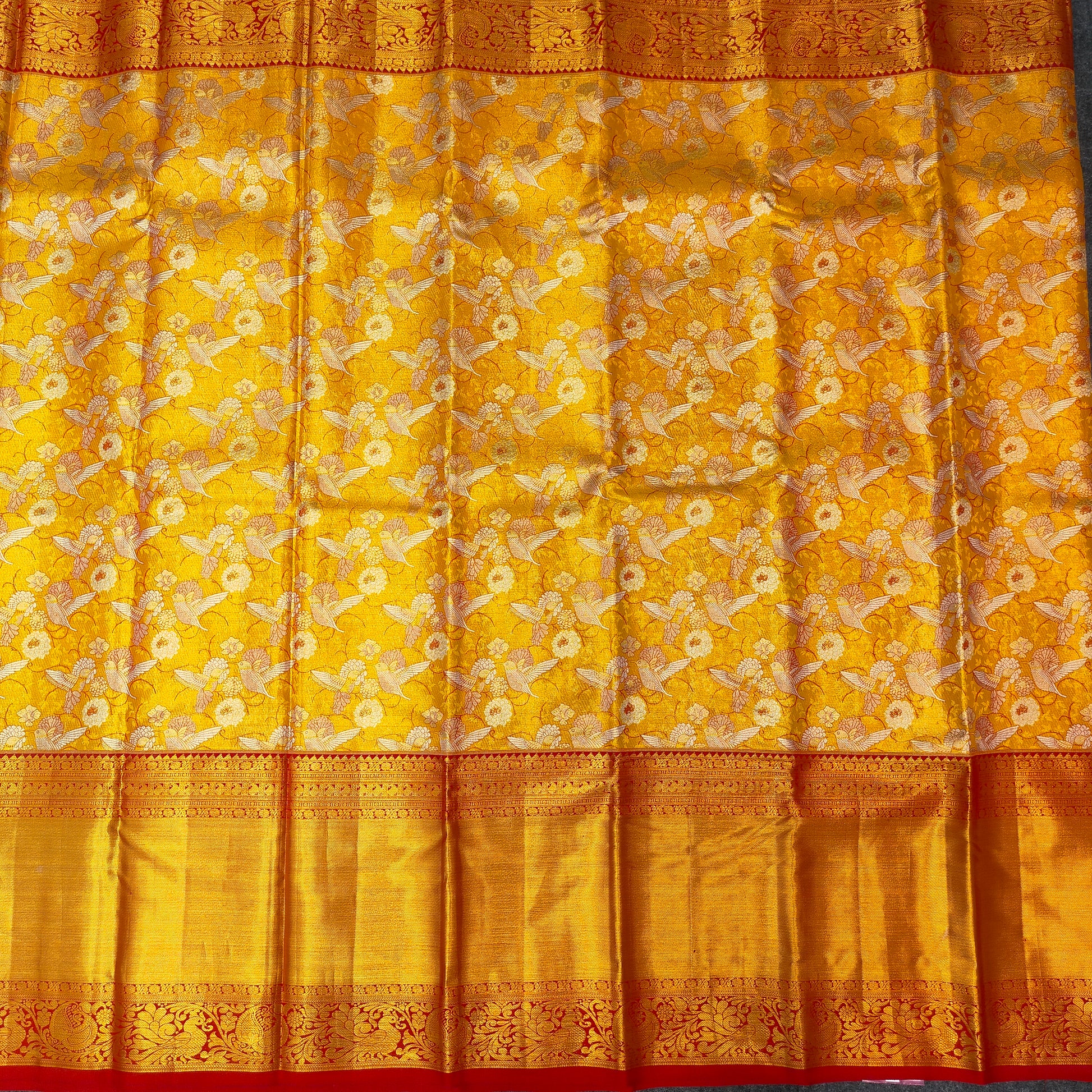 Pure Resham Bridal Kanchi Pattu Handloom Saree - Ambica Wedding Mall