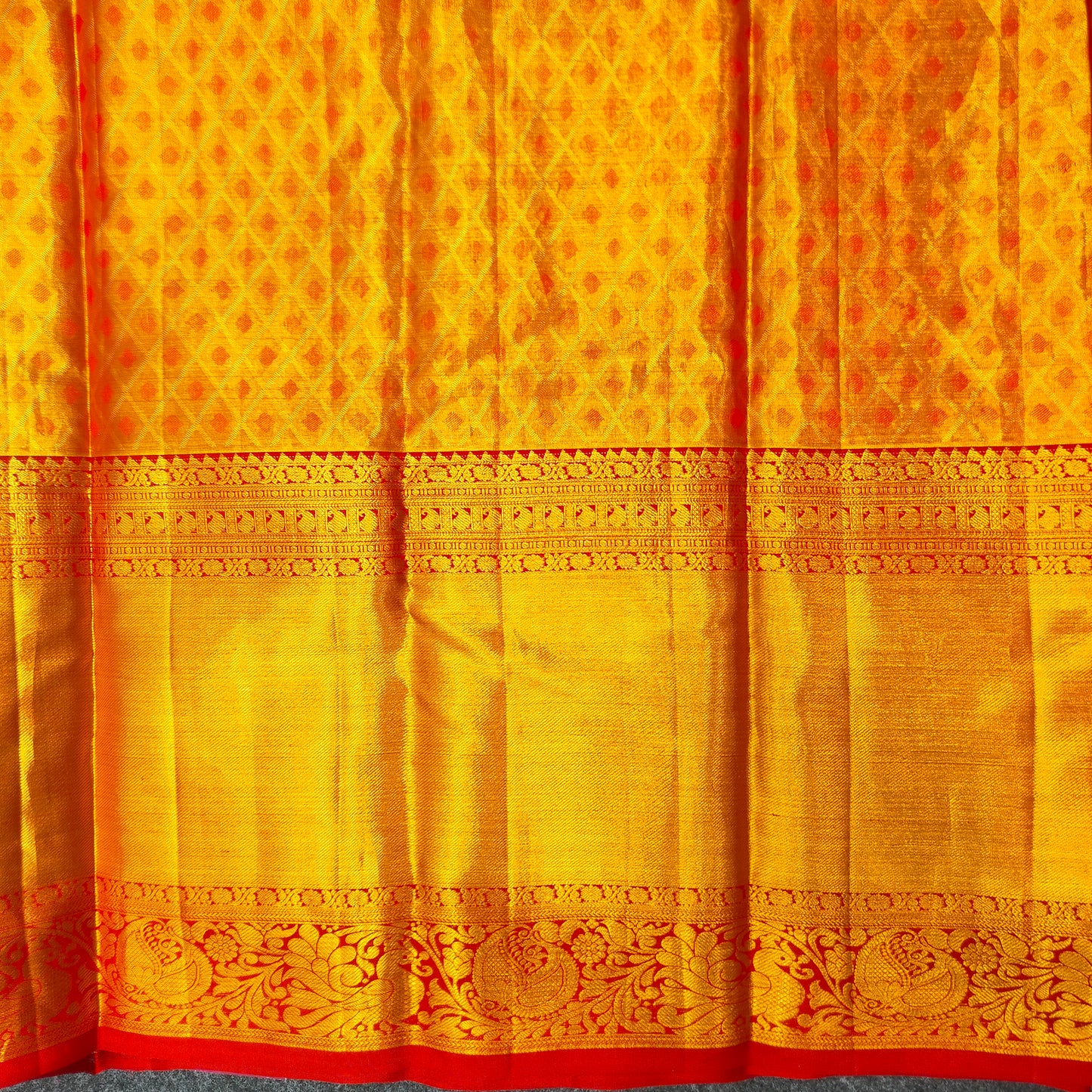 Pure Resham Bridal Kanchi Pattu Handloom Saree - Ambica Wedding Mall