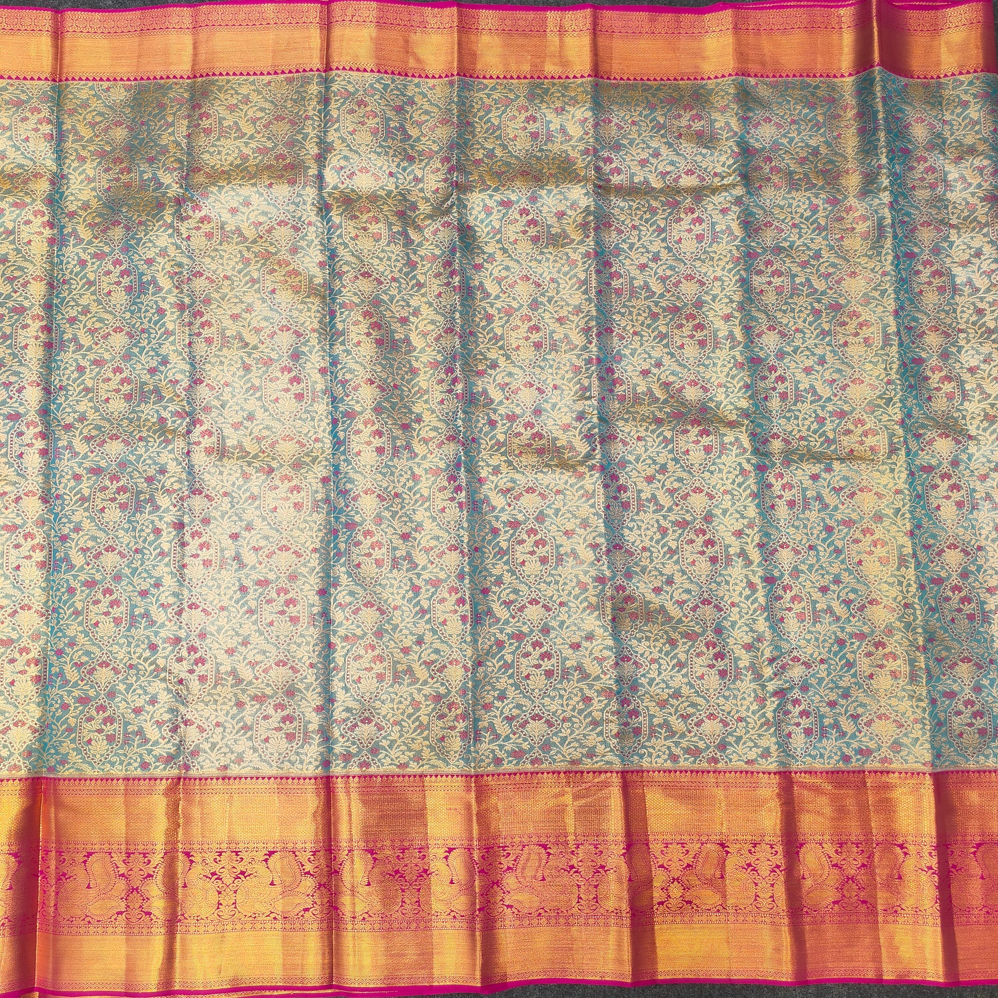 Pure Resham Bridal Kanchi Pattu Handloom Saree - Ambica Wedding Mall