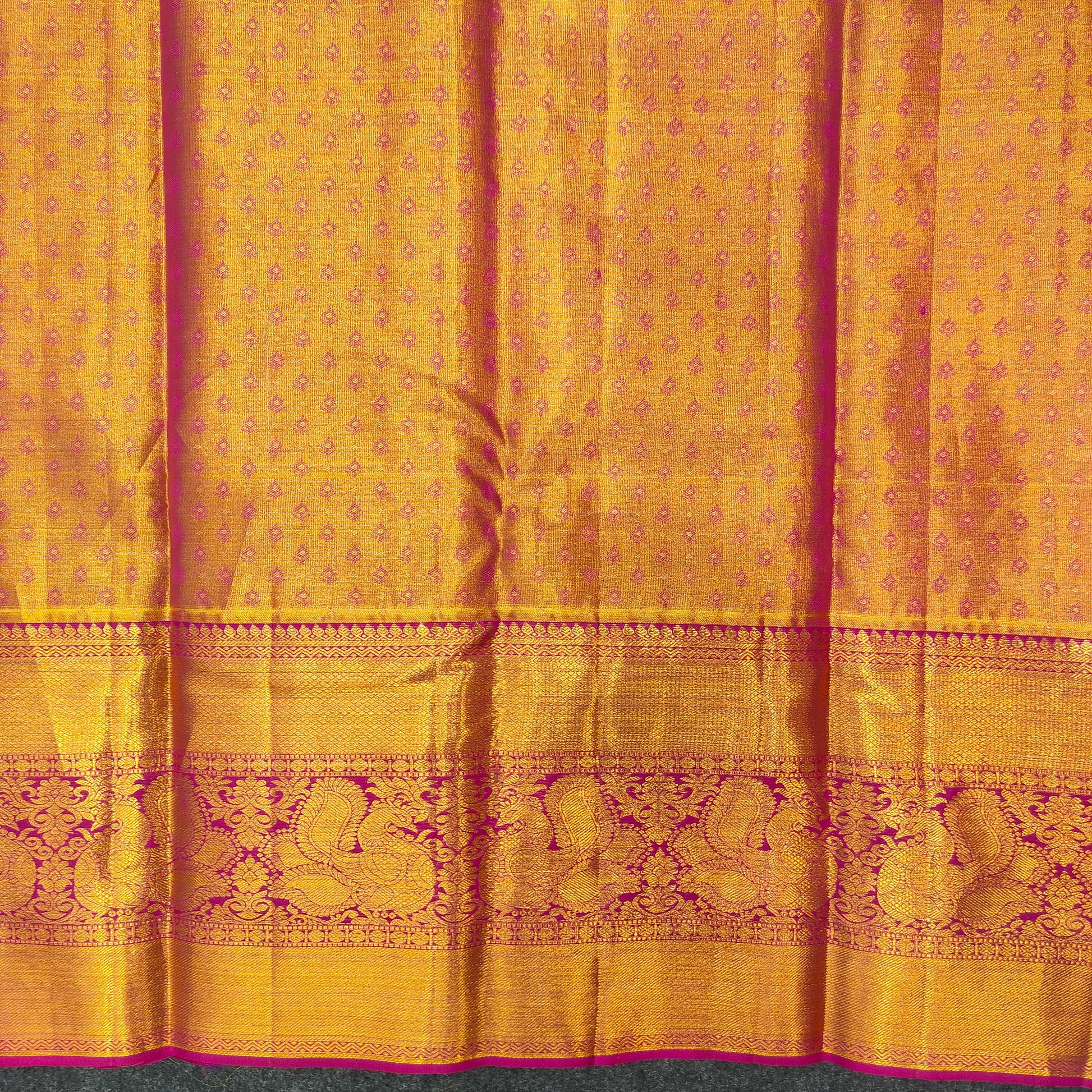Pure Resham Bridal Kanchi Pattu Handloom Saree - Ambica Wedding Mall