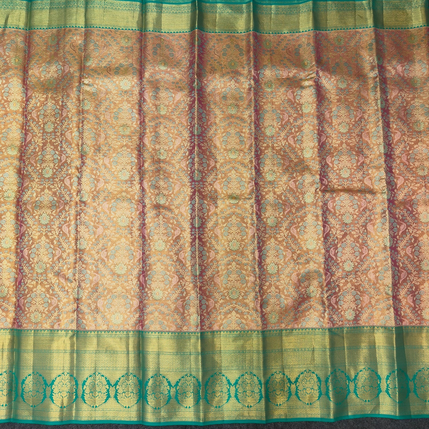 Pure Resham Bridal Kanchi Pattu Handloom Saree - Ambica Wedding Mall