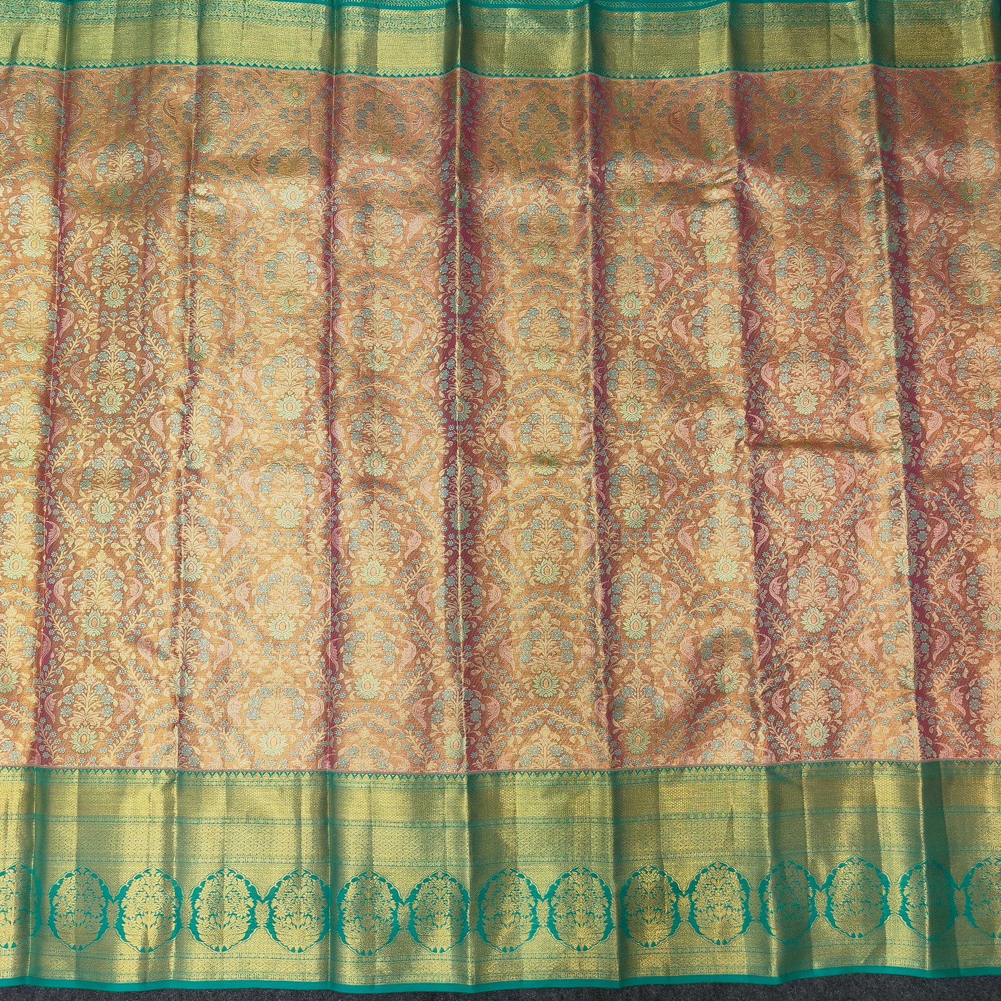 Pure Resham Bridal Kanchi Pattu Handloom Saree - Ambica Wedding Mall