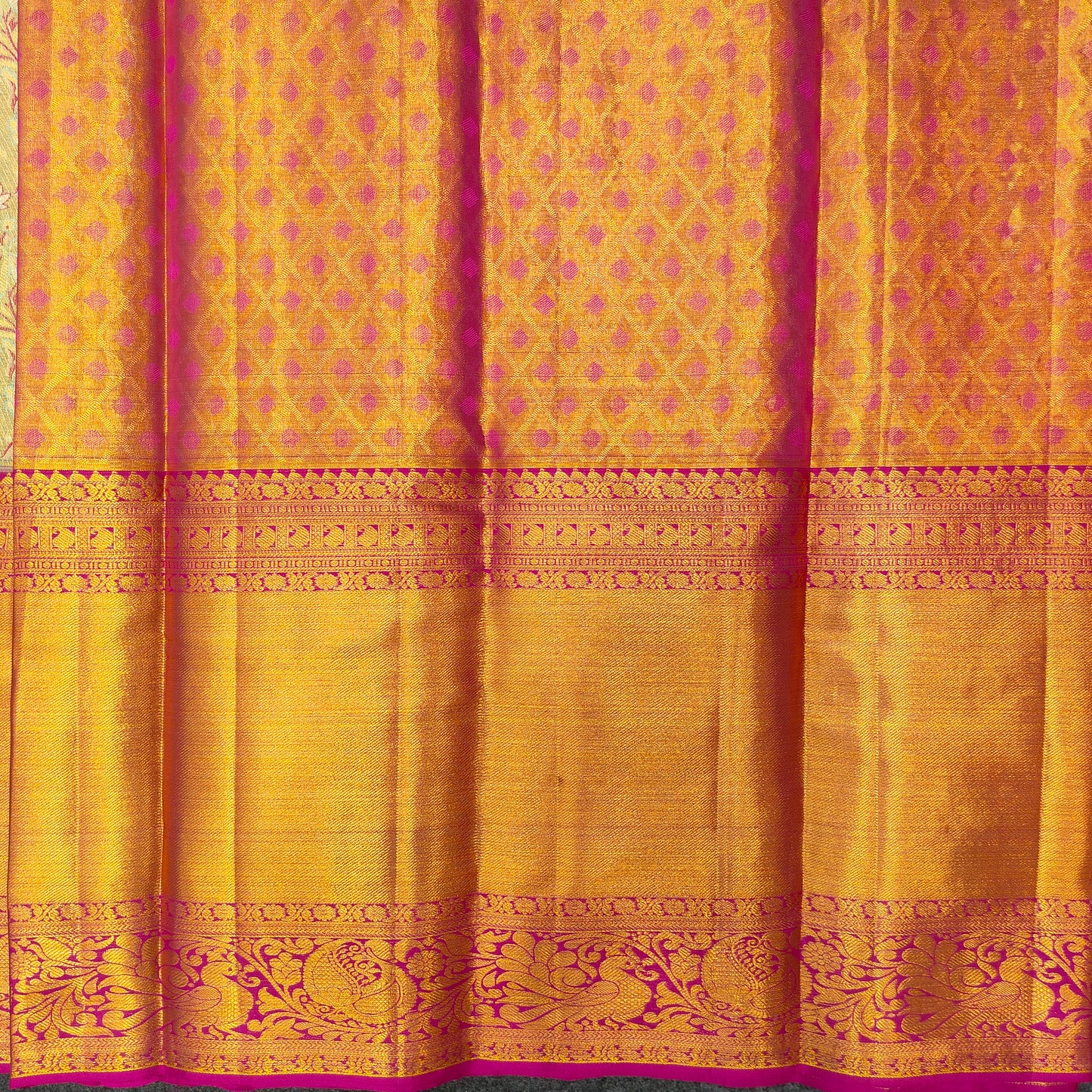 Pure Resham Bridal Kanchi Pattu Handloom Saree - Ambica Wedding Mall