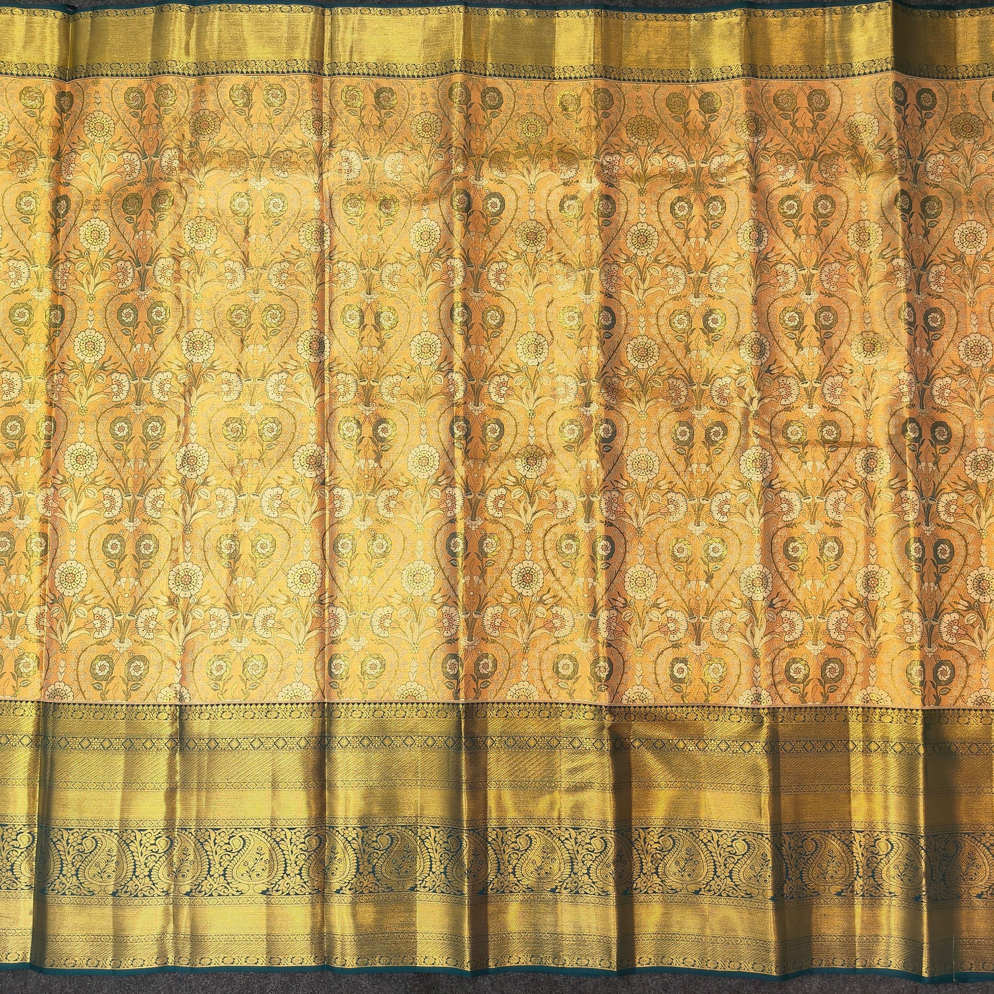 Pure Resham Bridal Kanchi Pattu Handloom Saree - Ambica Wedding Mall