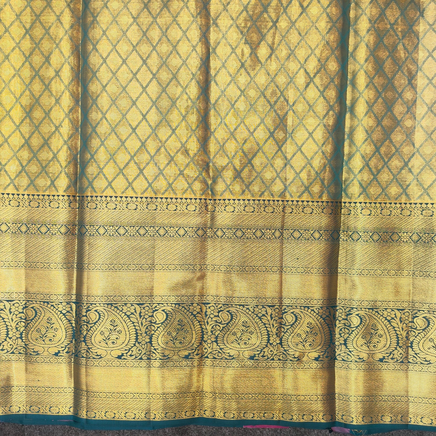 Pure Resham Bridal Kanchi Pattu Handloom Saree - Ambica Wedding Mall