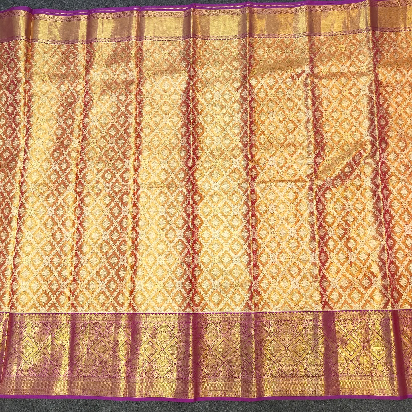 Pure Resham Bridal Kanchi Pattu Handloom Saree - Ambica Wedding Mall
