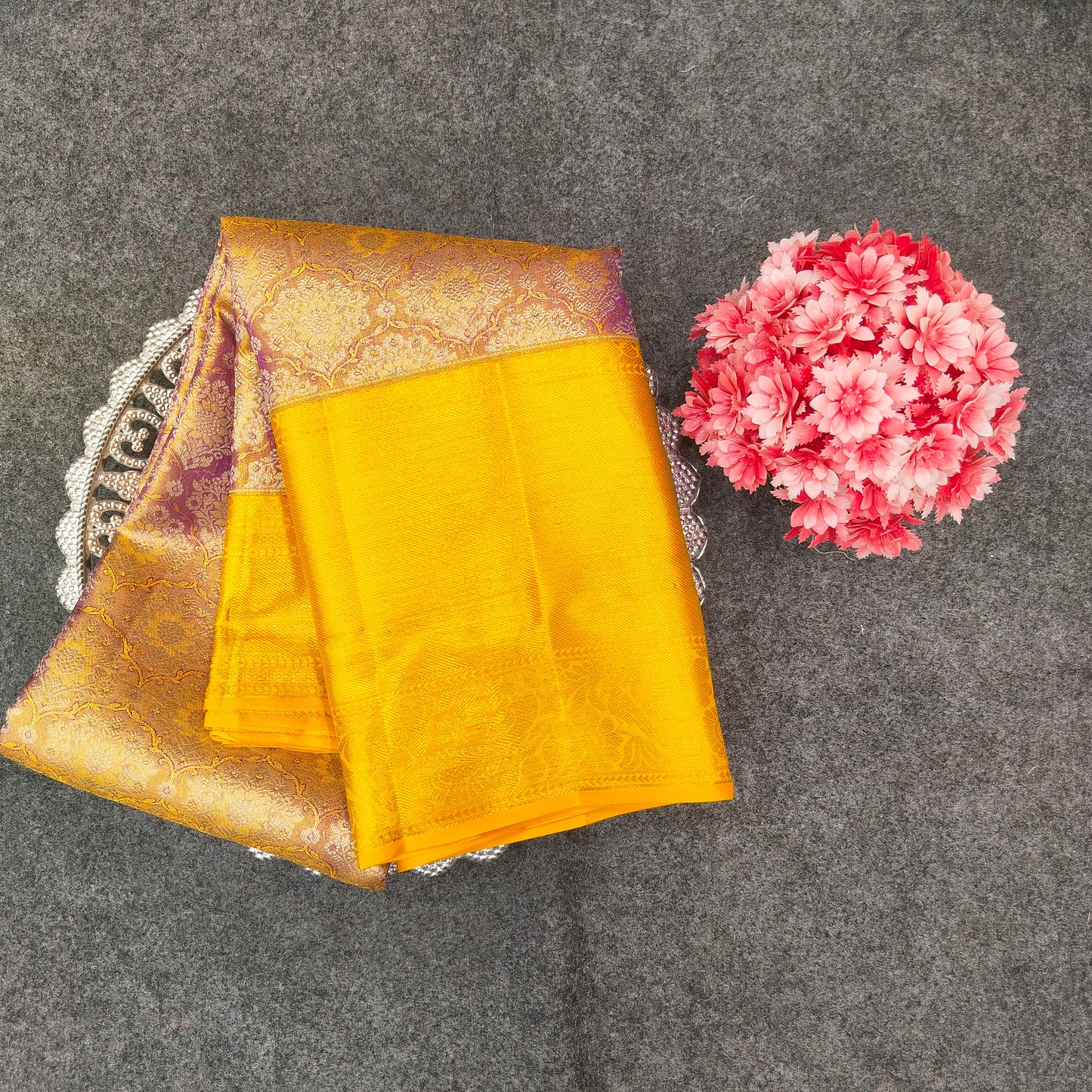 Kanchi Pattu Bridal Pure Zari Saree - Ambica Wedding Mall
