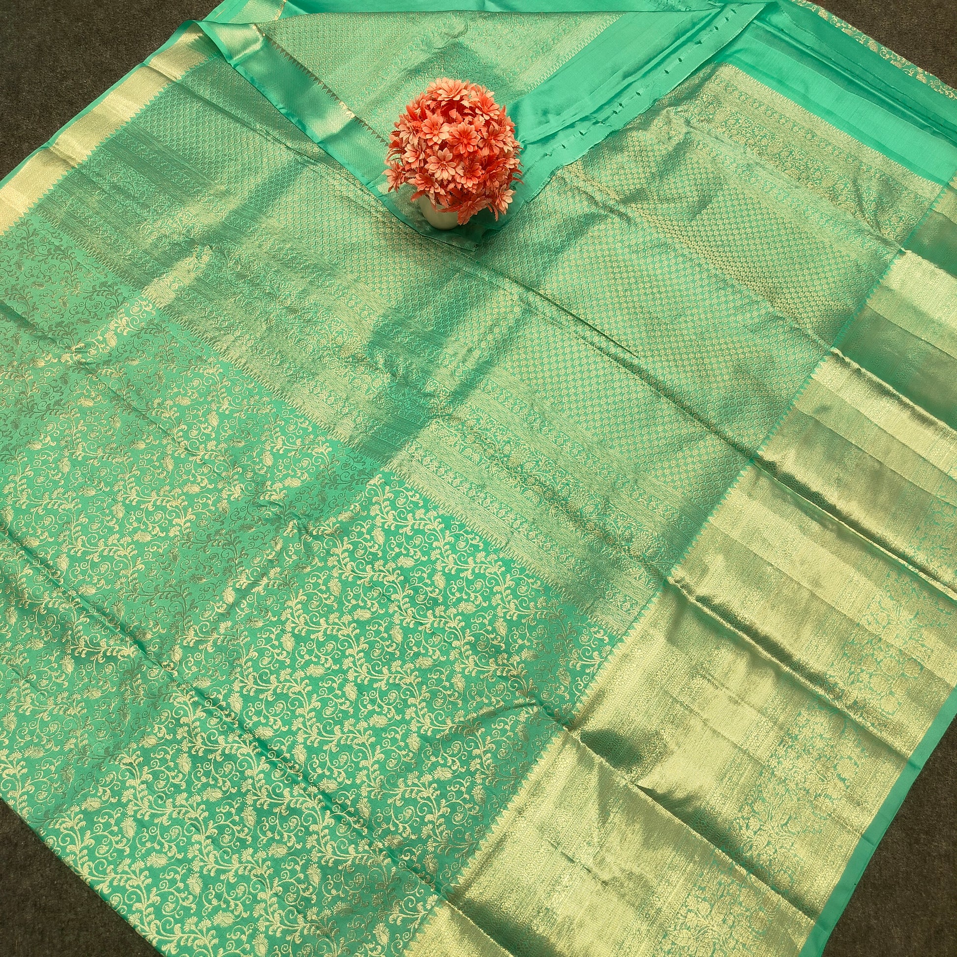 Pure Kanchi Pattu Resham Silver Zari Saree - Ambica Wedding Mall