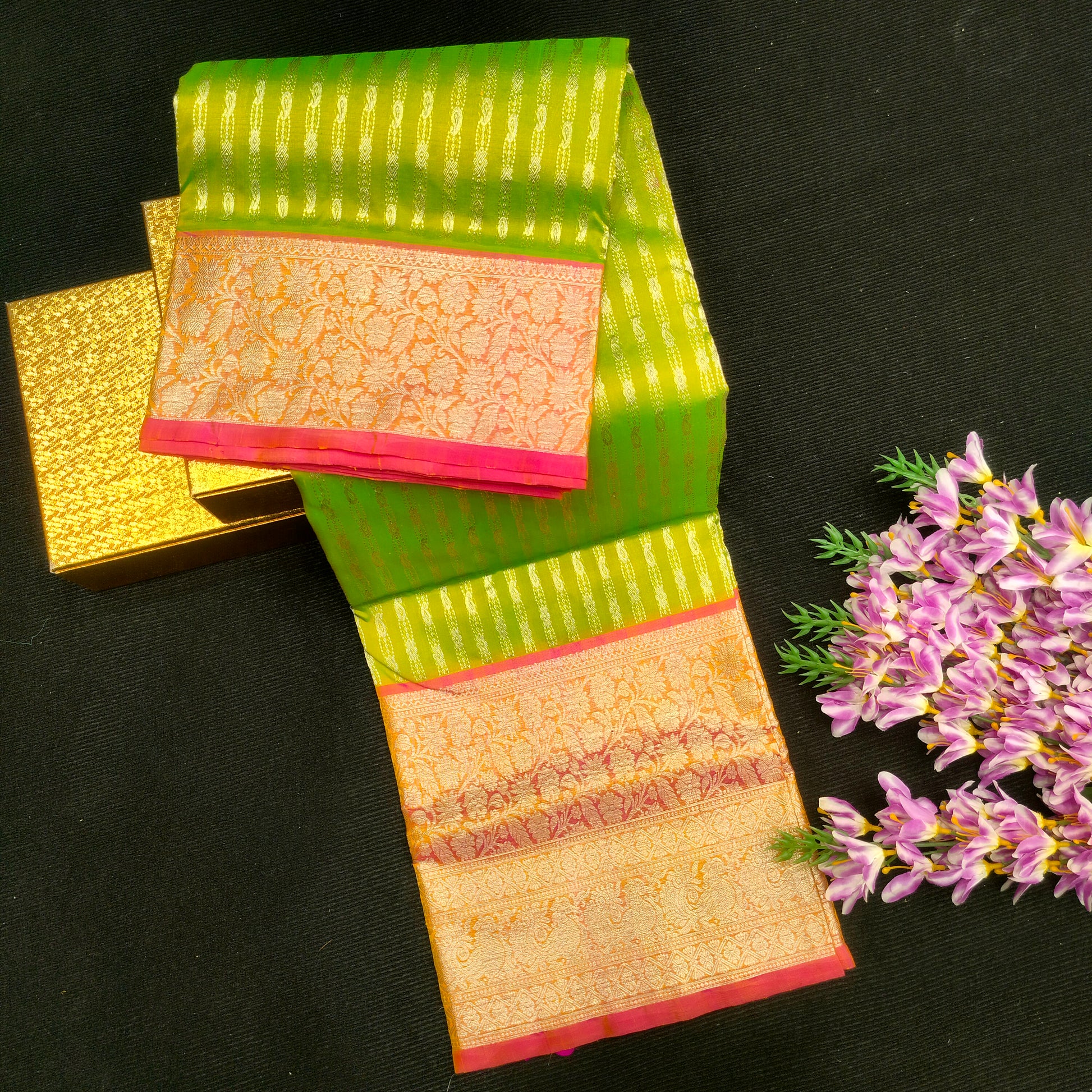Pure Venkatagiri Handloom Buta saree - Ambica Wedding Mall