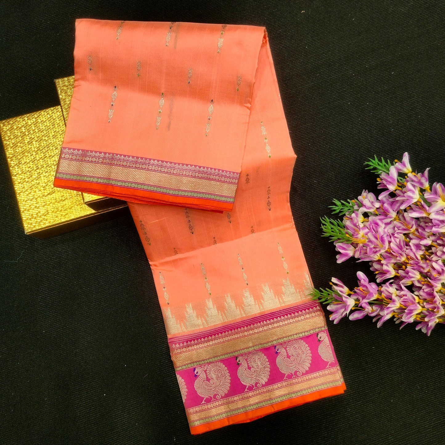 Pure Venkatagiri Handloom Buta saree - Ambica Wedding Mall
