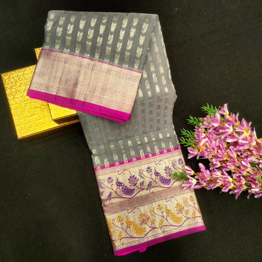 Pure Venkatagiri Handloom Buta saree - Ambica Wedding Mall