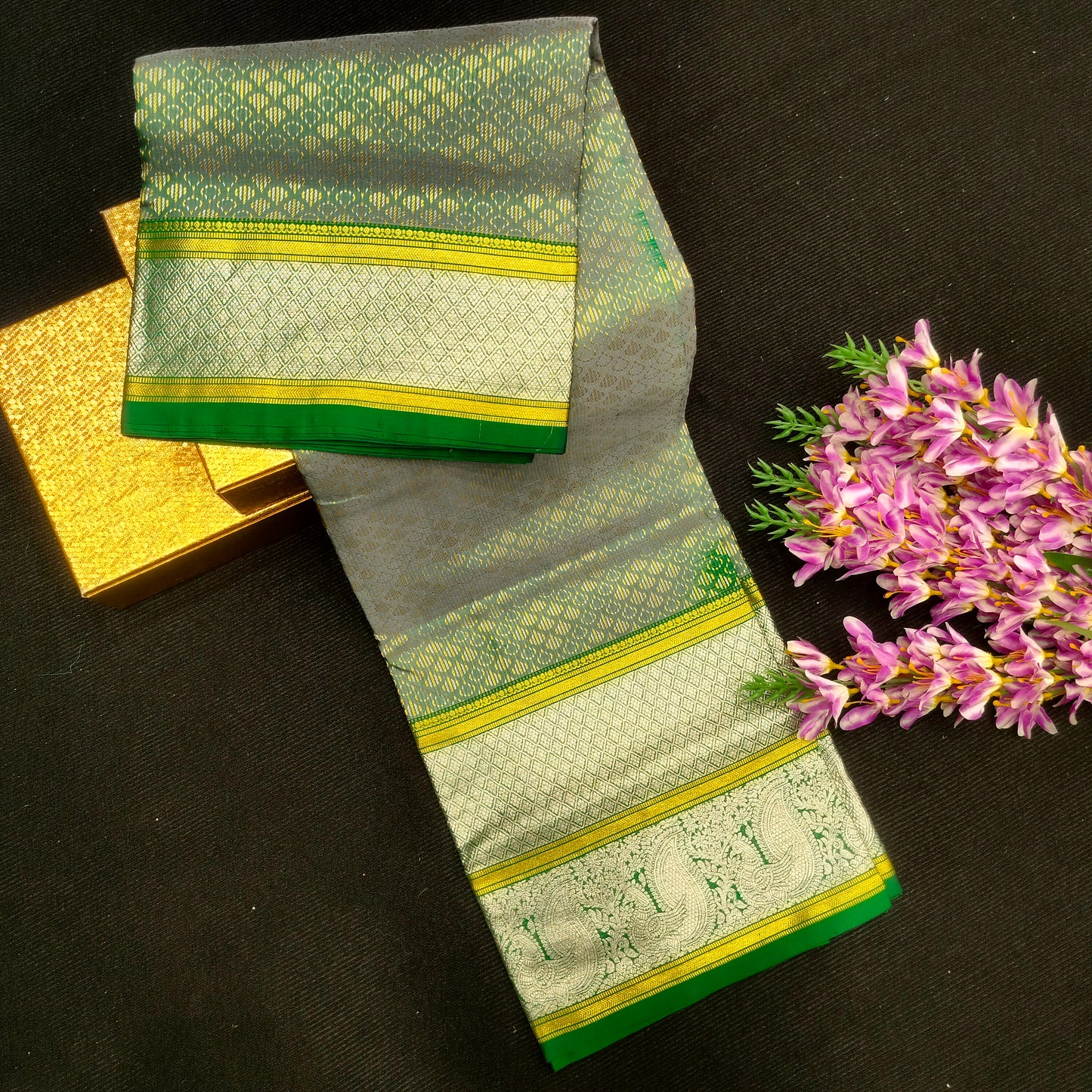 Pure Venkatagiri Handloom Buta saree - Ambica Wedding Mall