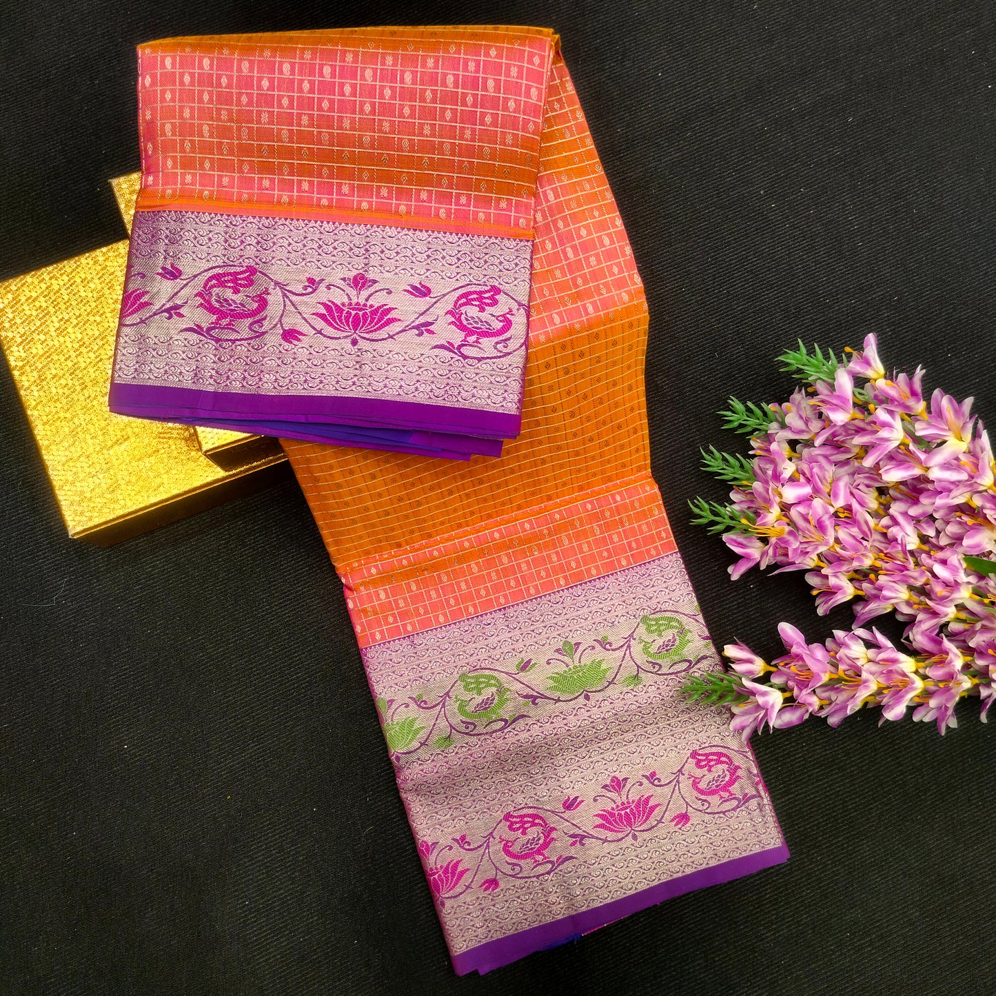 Pure Venkatagiri Handloom Buta saree - Ambica Wedding Mall