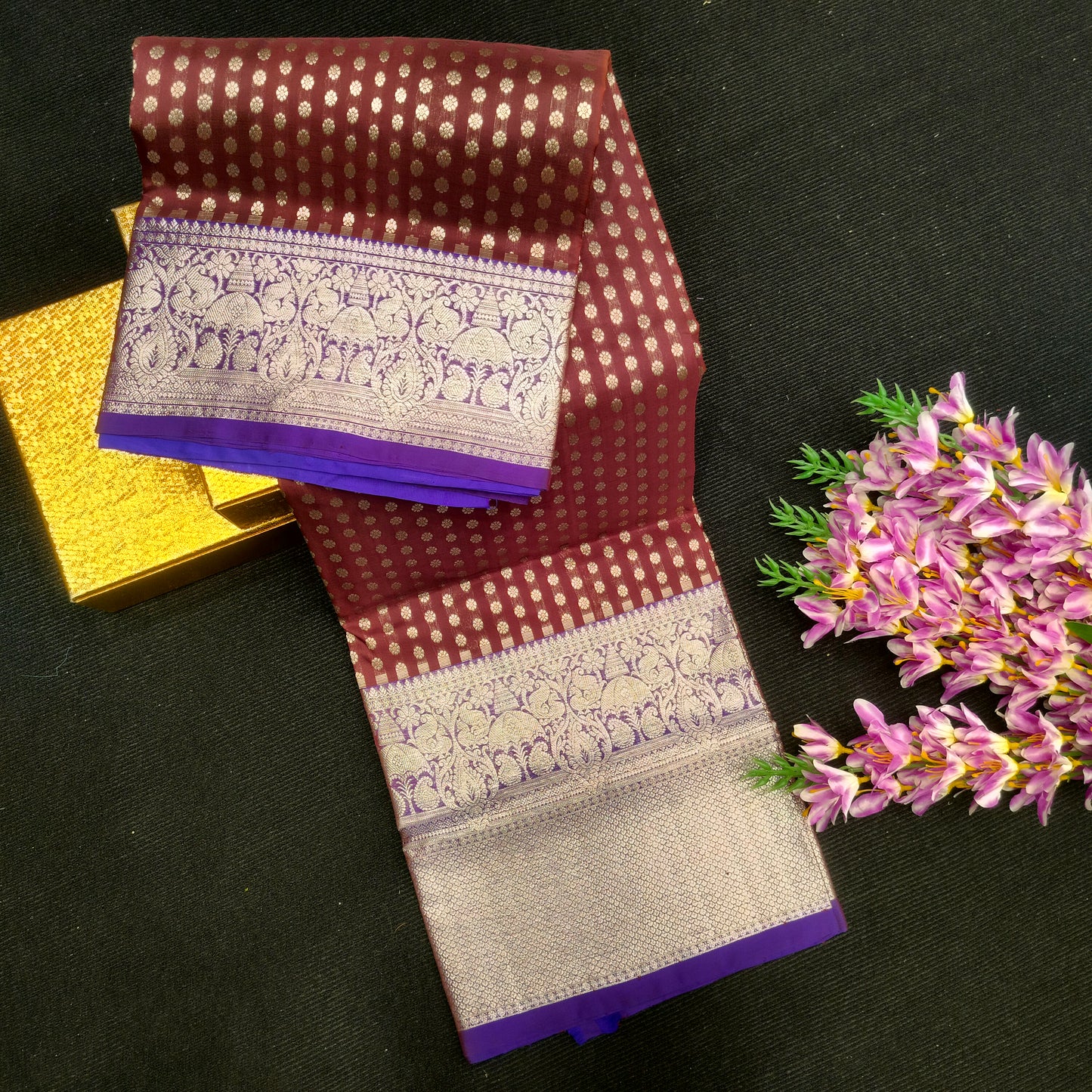 Pure Venkatagiri Handloom Buta saree - Ambica Wedding Mall
