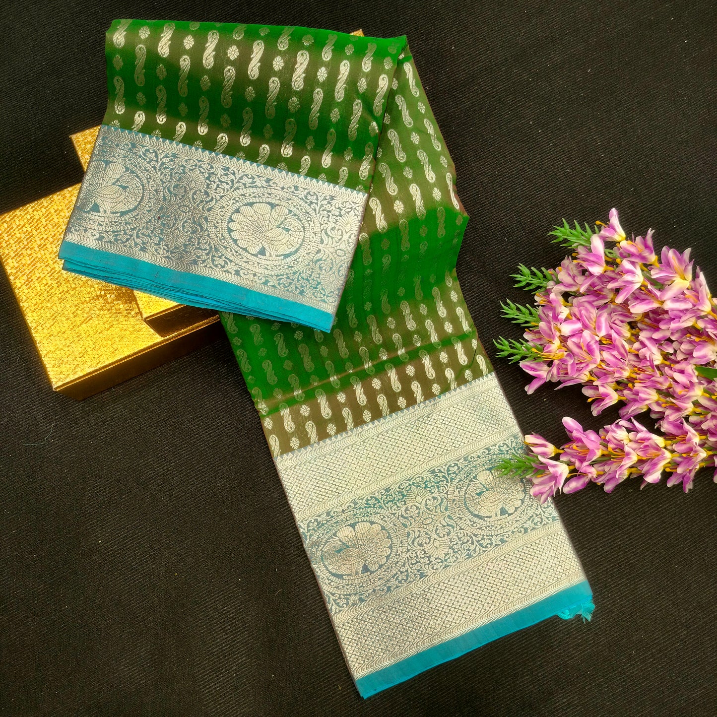 Pure Venkatagiri Handloom Buta saree - Ambica Wedding Mall