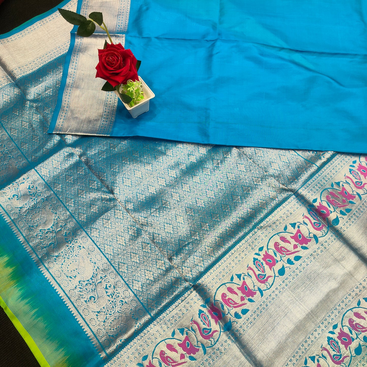 Pure Venkatagiri Handloom Buta saree - Ambica Wedding Mall