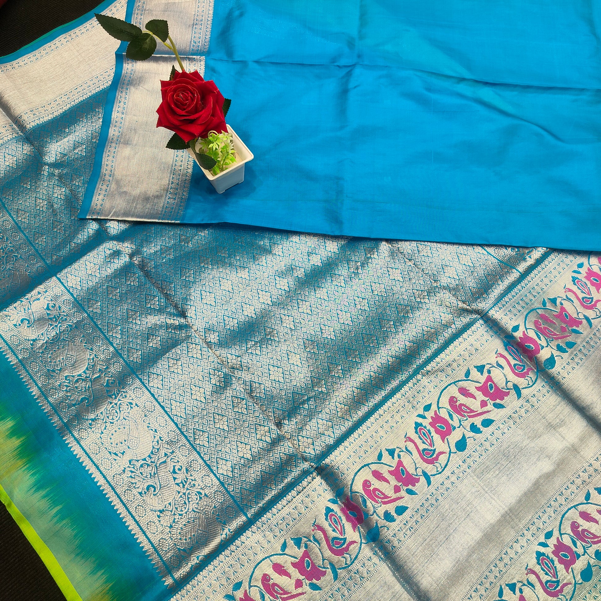 Pure Venkatagiri Handloom Buta saree - Ambica Wedding Mall