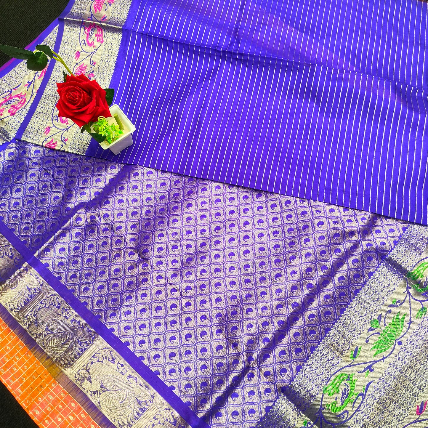 Pure Venkatagiri Handloom Buta saree - Ambica Wedding Mall