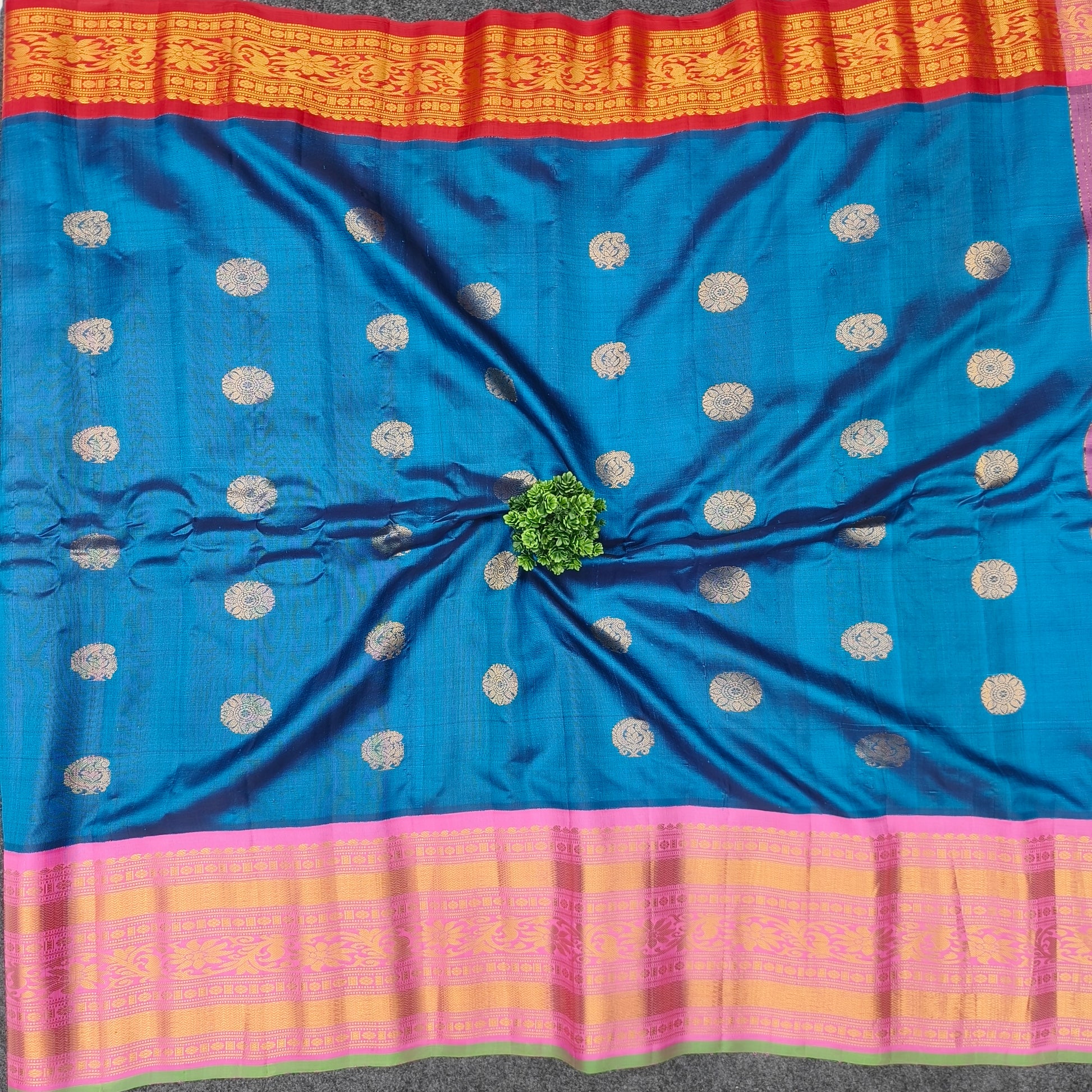 Gadwal Pattu Pure Resham Handloom Saree - Ambica Wedding Mall