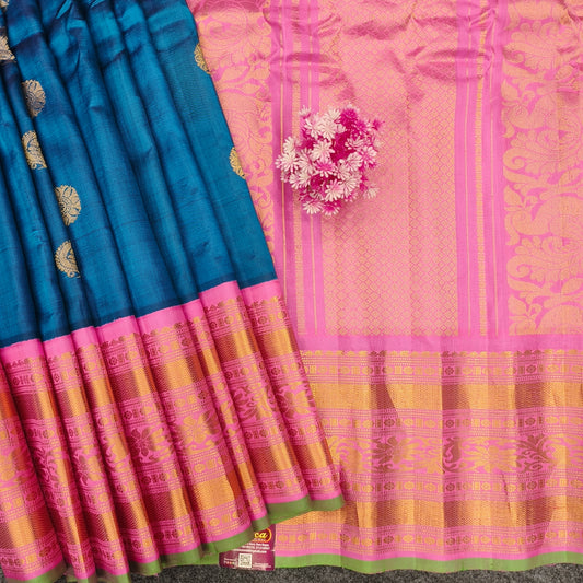 Gadwal Pattu Pure Resham Handloom Saree - Ambica Wedding Mall