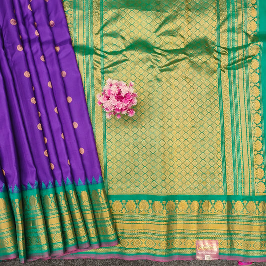 Gadwal Pattu Pure Resham Handloom Saree - Ambica Wedding Mall