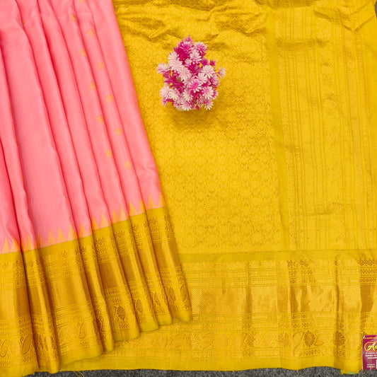 Gadwal Pattu Pure Resham Handloom Saree - Ambica Wedding Mall
