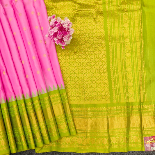 Gadwal Pattu Pure Resham Handloom Saree - Ambica Wedding Mall