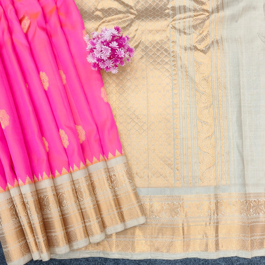 Gadwal Pattu Pure Resham Handloom Saree - Ambica Wedding Mall