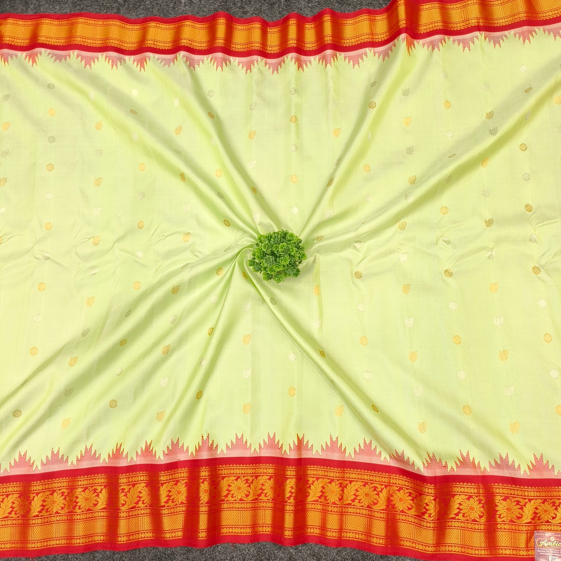 Gadwal Pattu Pure Resham Handloom Saree - Ambica Wedding Mall