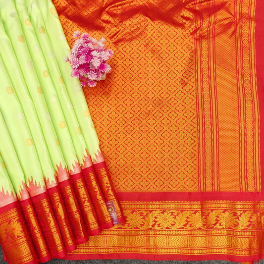 Gadwal Pattu Pure Resham Handloom Saree - Ambica Wedding Mall