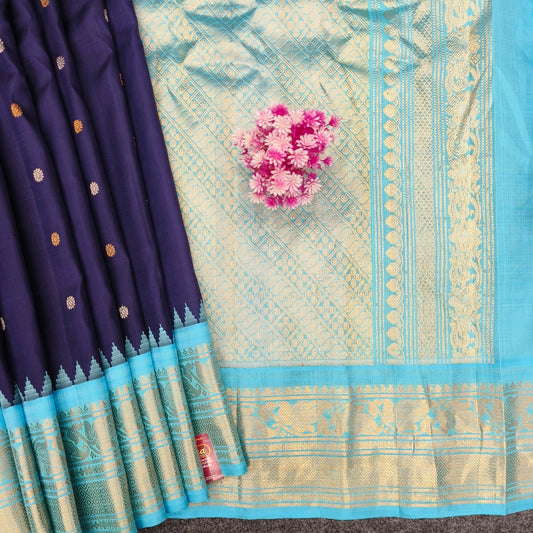 Gadwal Pattu Pure Resham Handloom Saree - Ambica Wedding Mall