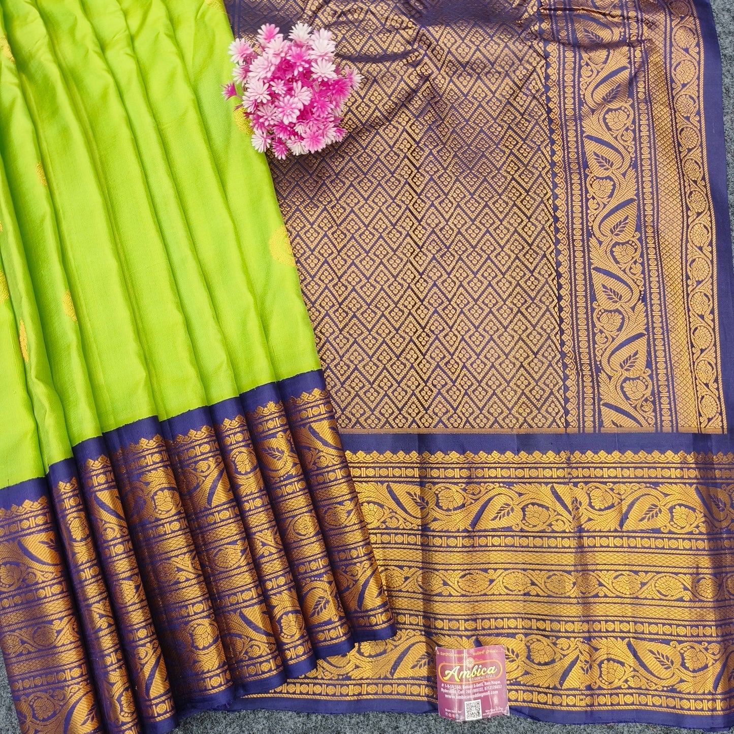 Gadwal Pattu Gadwal Pattu Pure Resham Handloom Saree - Ambica Wedding Mall