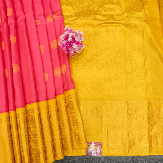Gadwal Pattu Pure Resham Handloom Saree - Ambica Wedding Mall