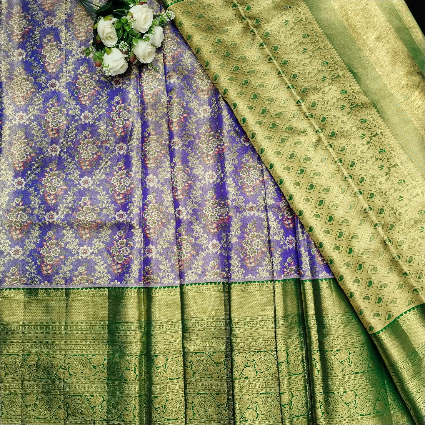 Pure tissue Bridal Kanchi Pattu Handloom Saree