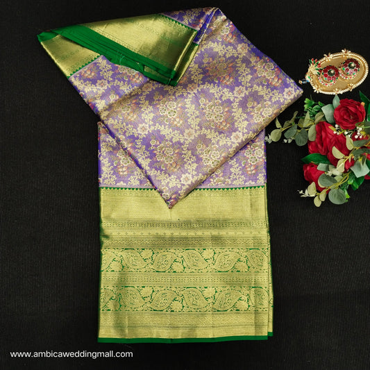 Pure tissue Bridal Kanchi Pattu Handloom Saree