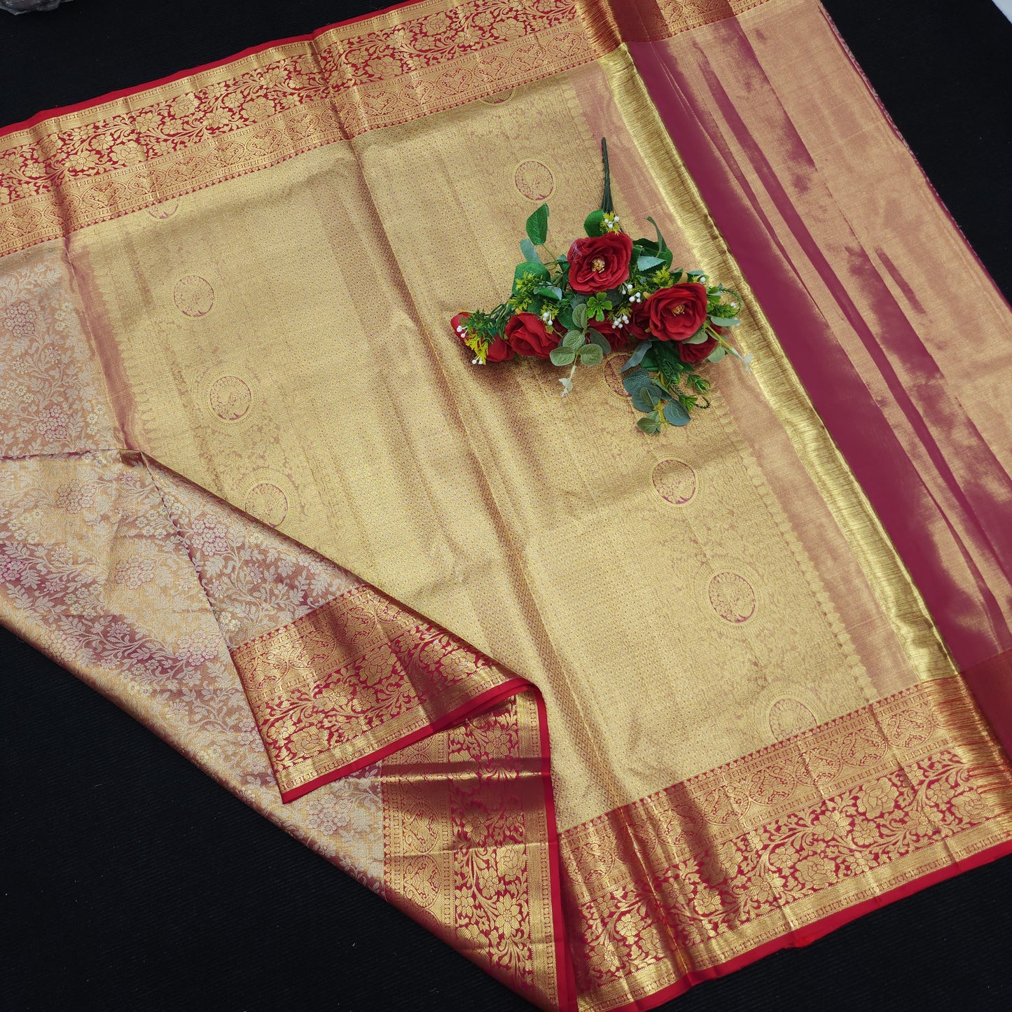 Pure Handloom Kanchi Pattu Bridal Saree