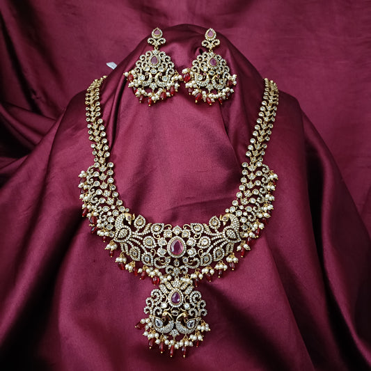 Beautiful Victorian Long Necklace - Ambica Wedding Mall