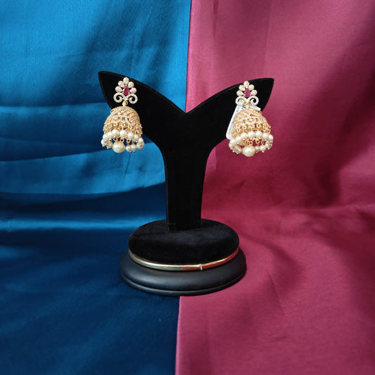 Elegant CZ Jhumkas