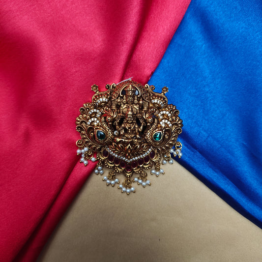 Beautiful Nakshi Pendant With Laxmi Idol