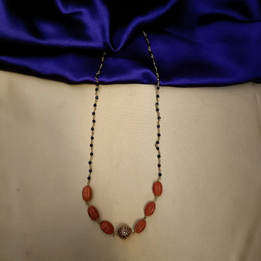 Trendy Coral Black Beads - Ambica Wedding Mall