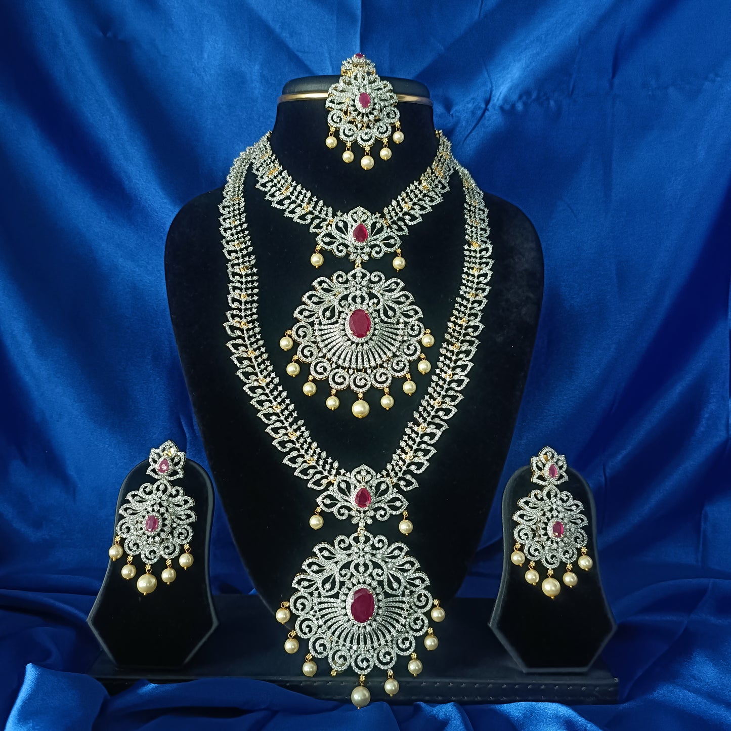 Elegant Bridal Wear Combo Set - Ambica Wedding Mall