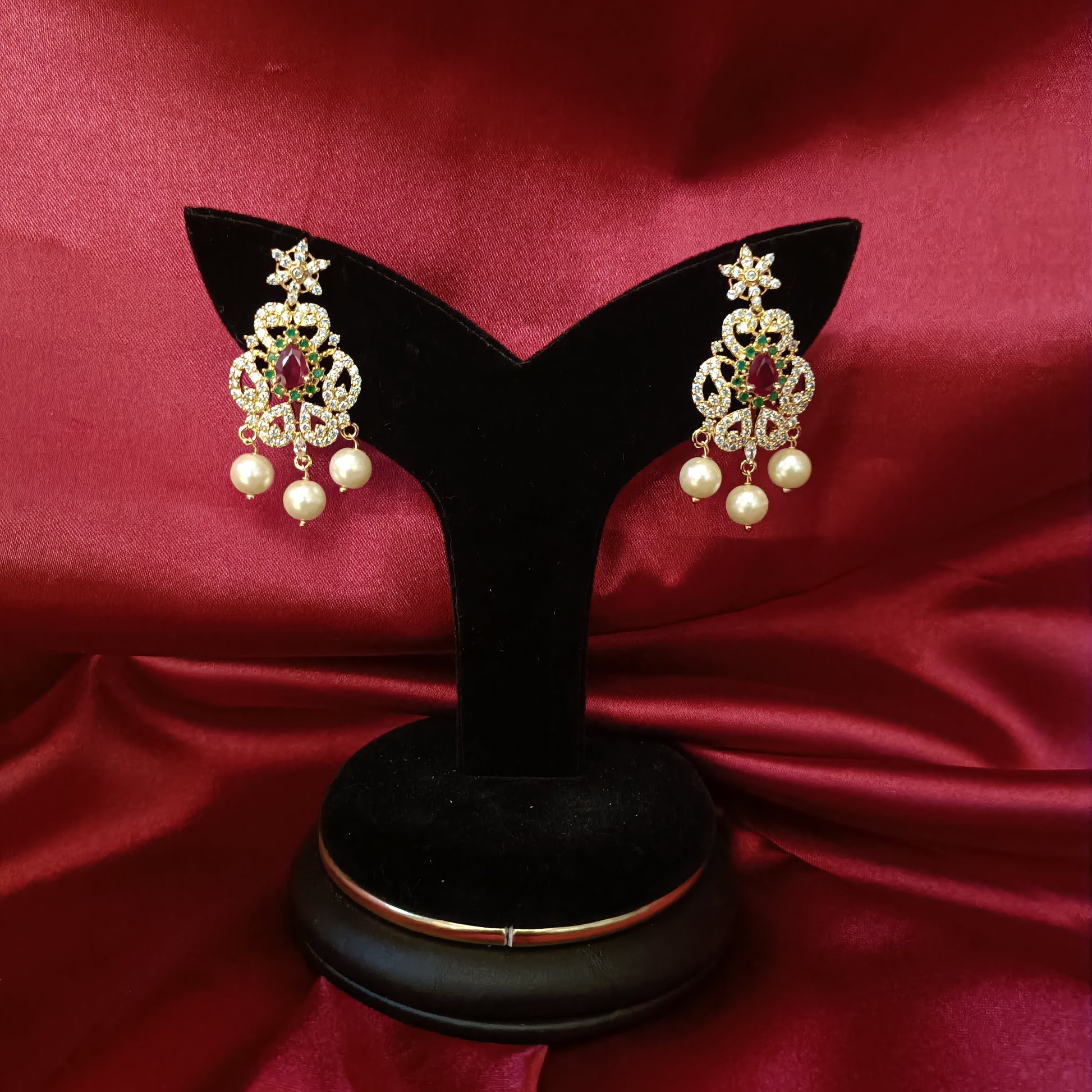 Beautiful CZ Multi colour Choker - Ambica Wedding Mall