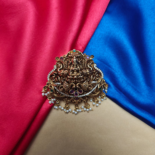 Beautiful Nakshi Pendant With Laxmi Idol