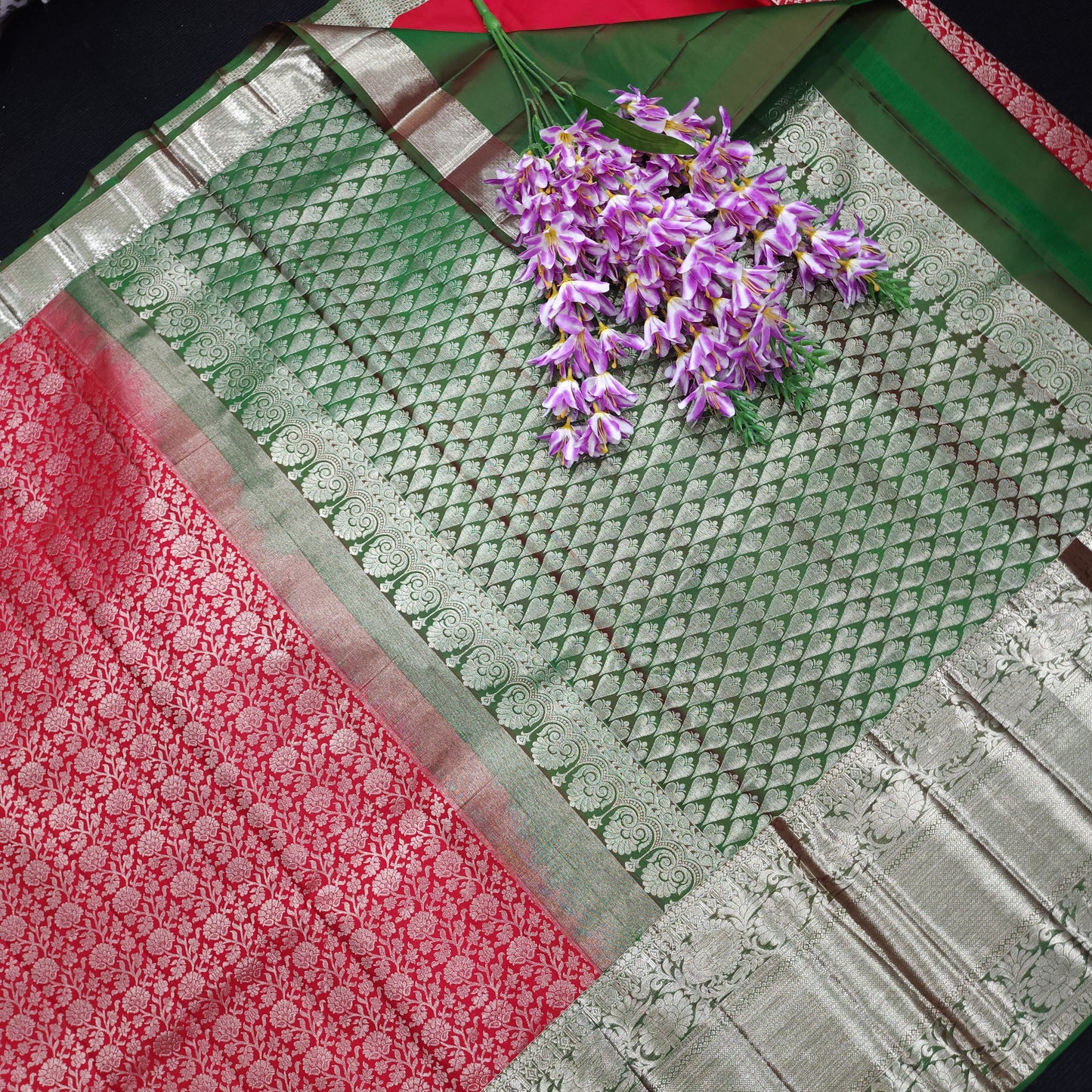 Pure Resham Bridal Kanchi Pattu Handloom Saree