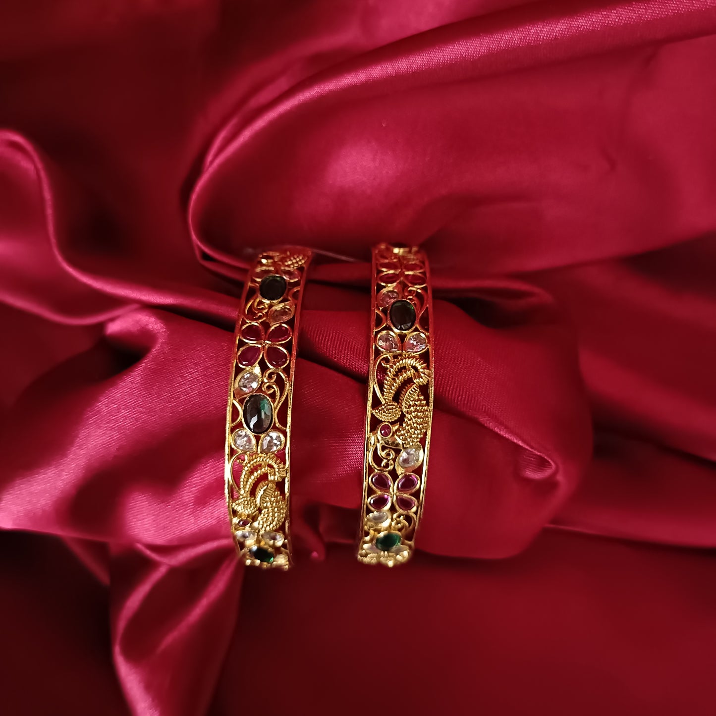 Beautiful Peacock Design Bangles - Ambica Wedding Mall